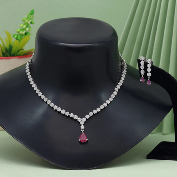 Regal Radiance American Diamond Necklace Set