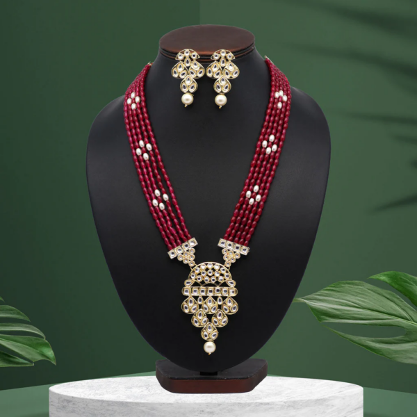 Regal Radiance Kundan Long Necklace Set