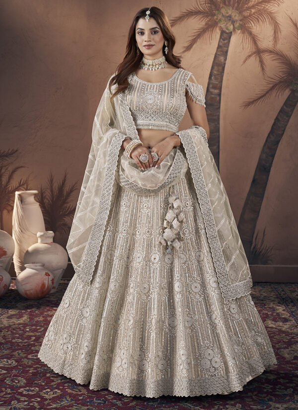 Golden Orchid Bridal Lehenga Ensemble